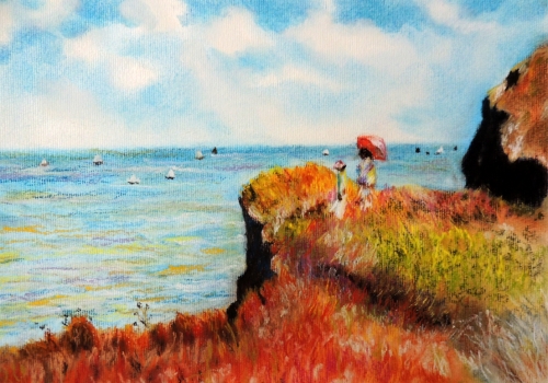 Paseo por el acantilado en Pourville