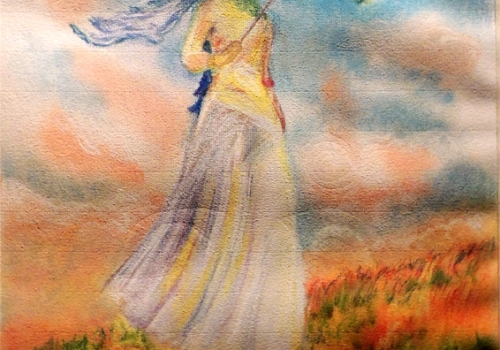 Mujer con Parasol